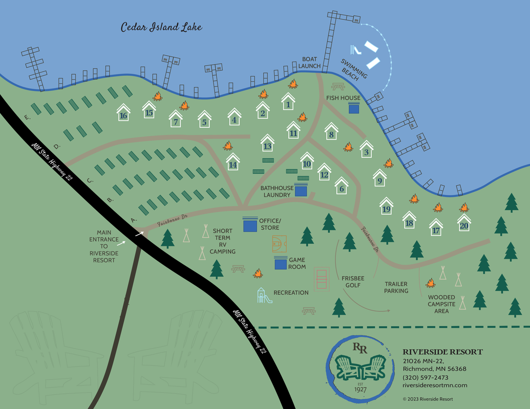 A detailed map of the resort